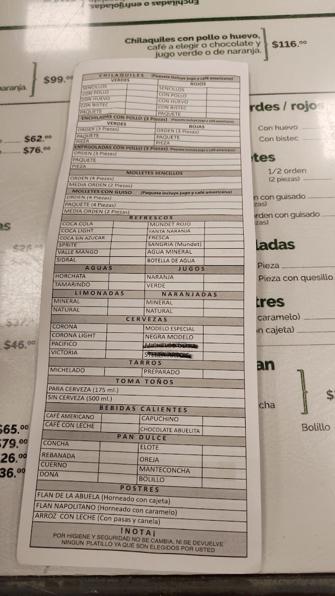 La Casa De Toño - San Marcos Menu - Image 2